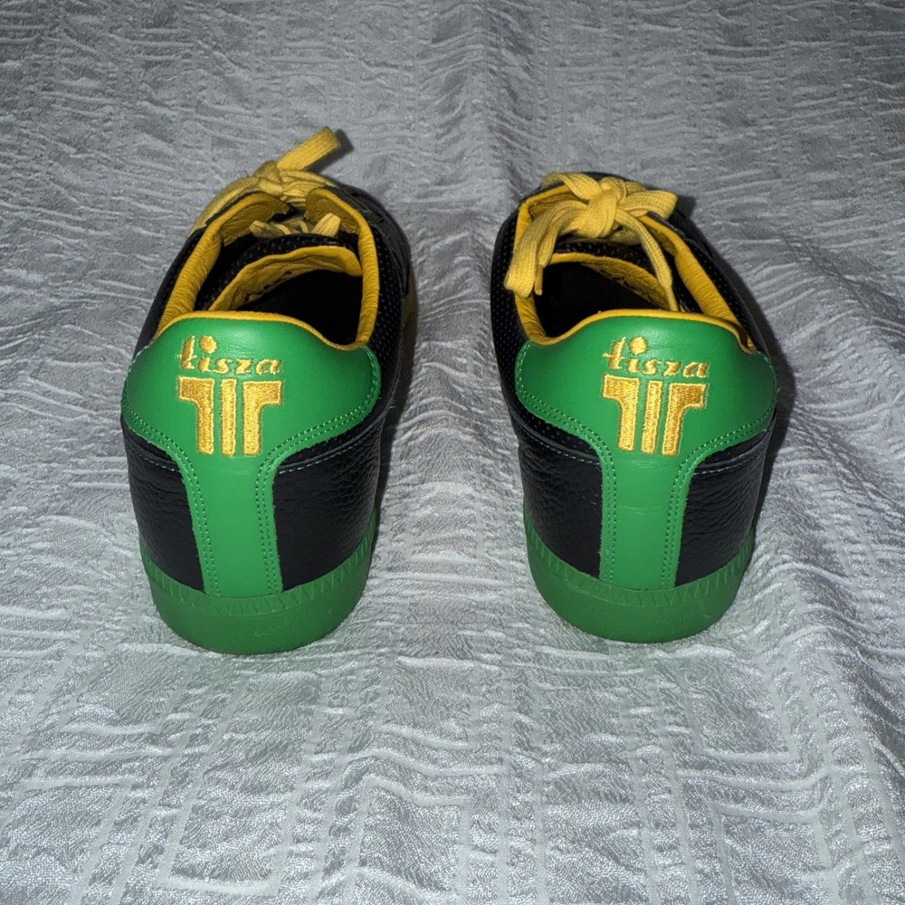 Rare Tisza Men's Soccer Loafers Brazil Green Yellow Sz 11.5 Eu 45 World Cup - Picture 4 of 6